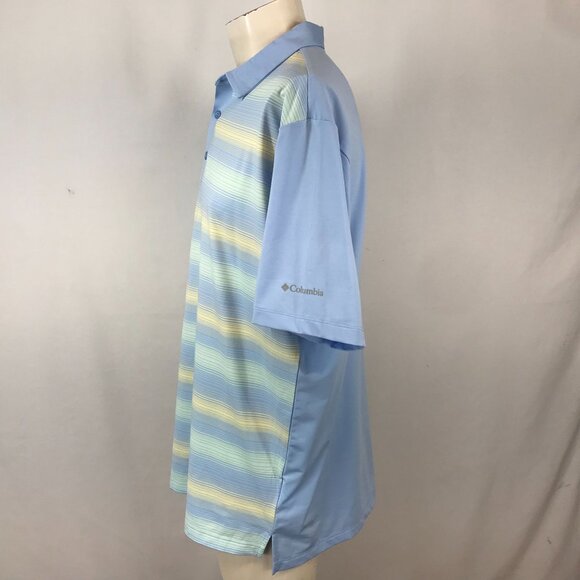 COLUMBIA GOLF - MEN'S XL - MULTICOLOR SHORT SLEEVE COLLARED GOLF POLO SHORT - Picture 4 of 6